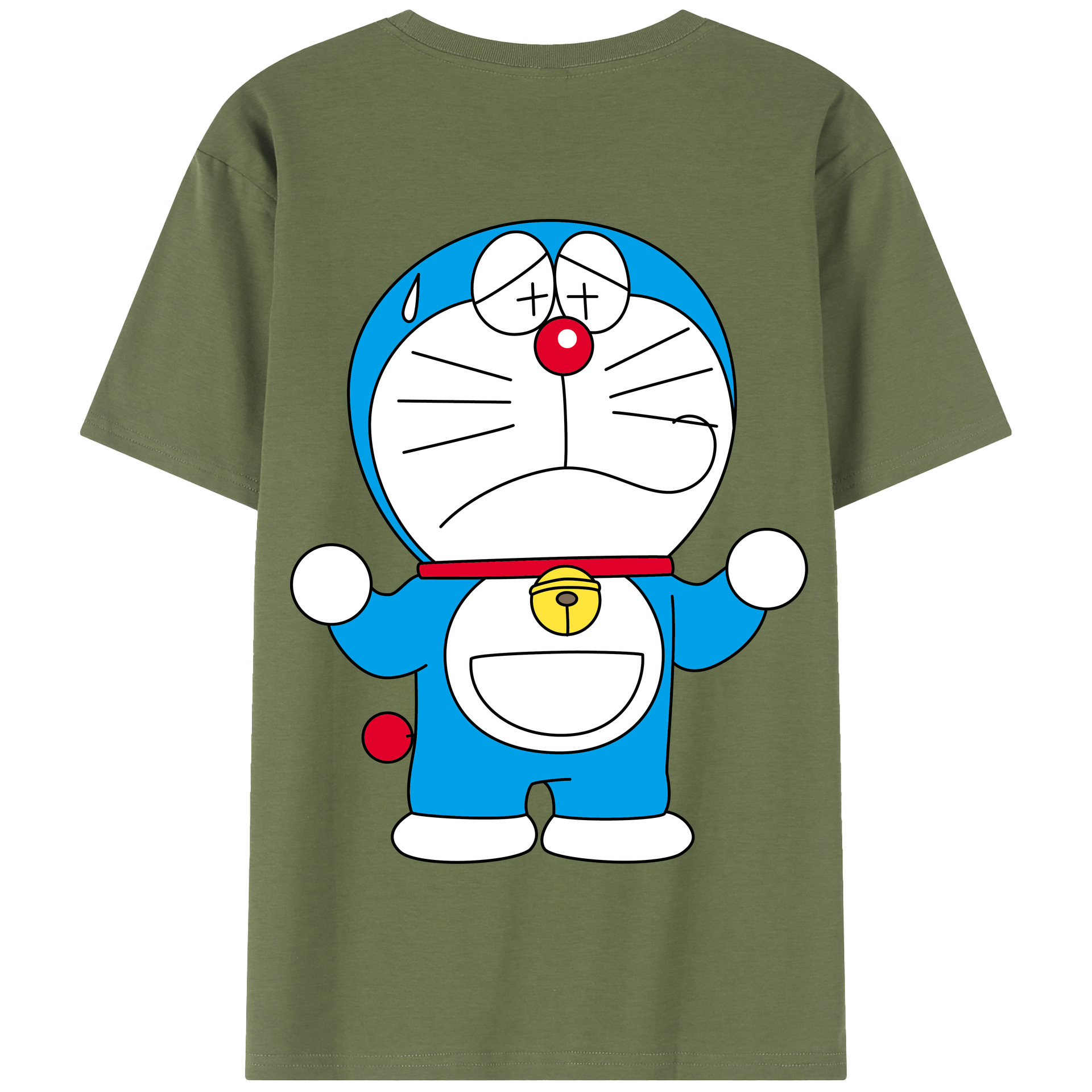 （画像用） ドラえもん Doraemon 綿100％半袖Tシャツ（背面プリント）